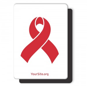 HIV/AIDS Red Ribbon Magnet