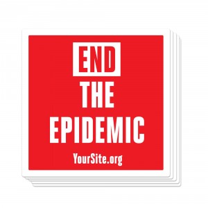 End The Epidemic Sticker
