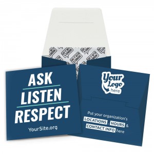 Ask Listen Respect Condom Wallet