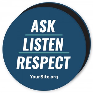 Ask Listen Respect Magnet