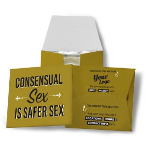 Consensual Sex Is Safer Sex Condom Wallet