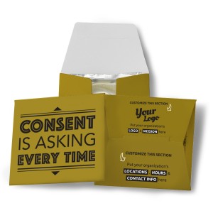 Consent Is Asking Every Time Condom Wallet