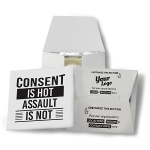 Consent Is Hot, Assault Is Not Condom Wallet