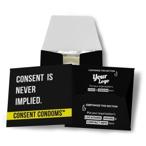 Consent Is Never Implied Condom Wallet