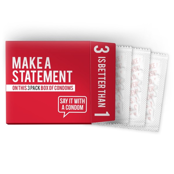 Custom 3 Pack Condom Box