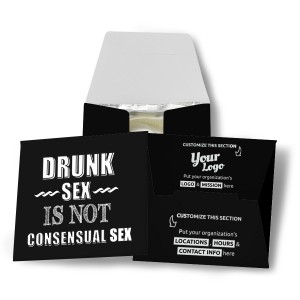 Drunk Sex Is Not Consensual Sex Condom Wallet