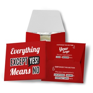 Everything Except Yes Means No Condom Wallet