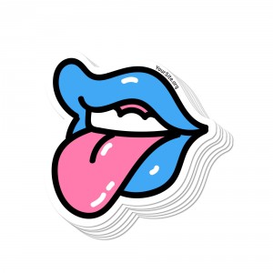 Lick It Up Sticker - Transgender Colors