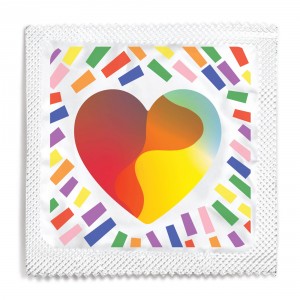 LGBT Pride Heart Condom