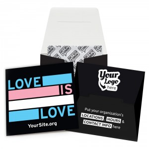 Love Is Love Trans Pride Condom Wallet