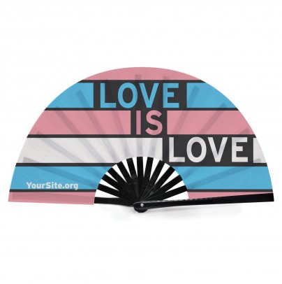 Love Is Love Trans Pride Snap Fan