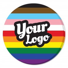 Pride Inclusive Flag Sticker - Circle