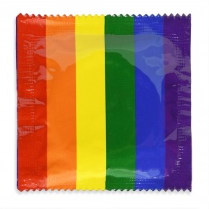 Rainbow Condom Foil