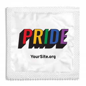Retro Gay Pride Condom