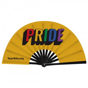 Retro Gay Pride Snap Fan