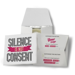 Silence Is Not Consent Condom Wallet
