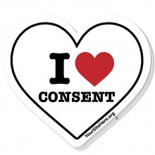 I Love Consent Sticker