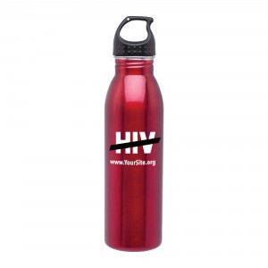 End HIV Water Bottle - Stainless Steel