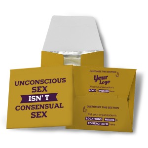 Unconscious Sex Is Not Consensual Sex Condom Wallet
