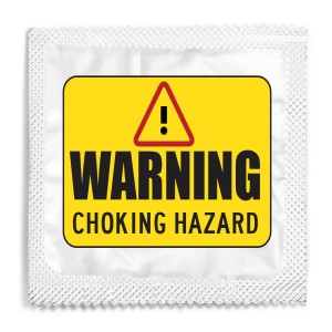 Warning Choking Hazard Condom