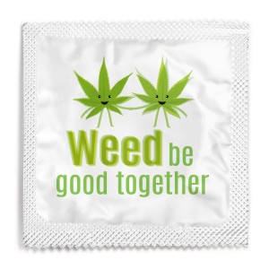 Weed Be Good Together Stoner Condom