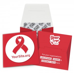 HIV/AIDS Red Ribbon Condom Wallet